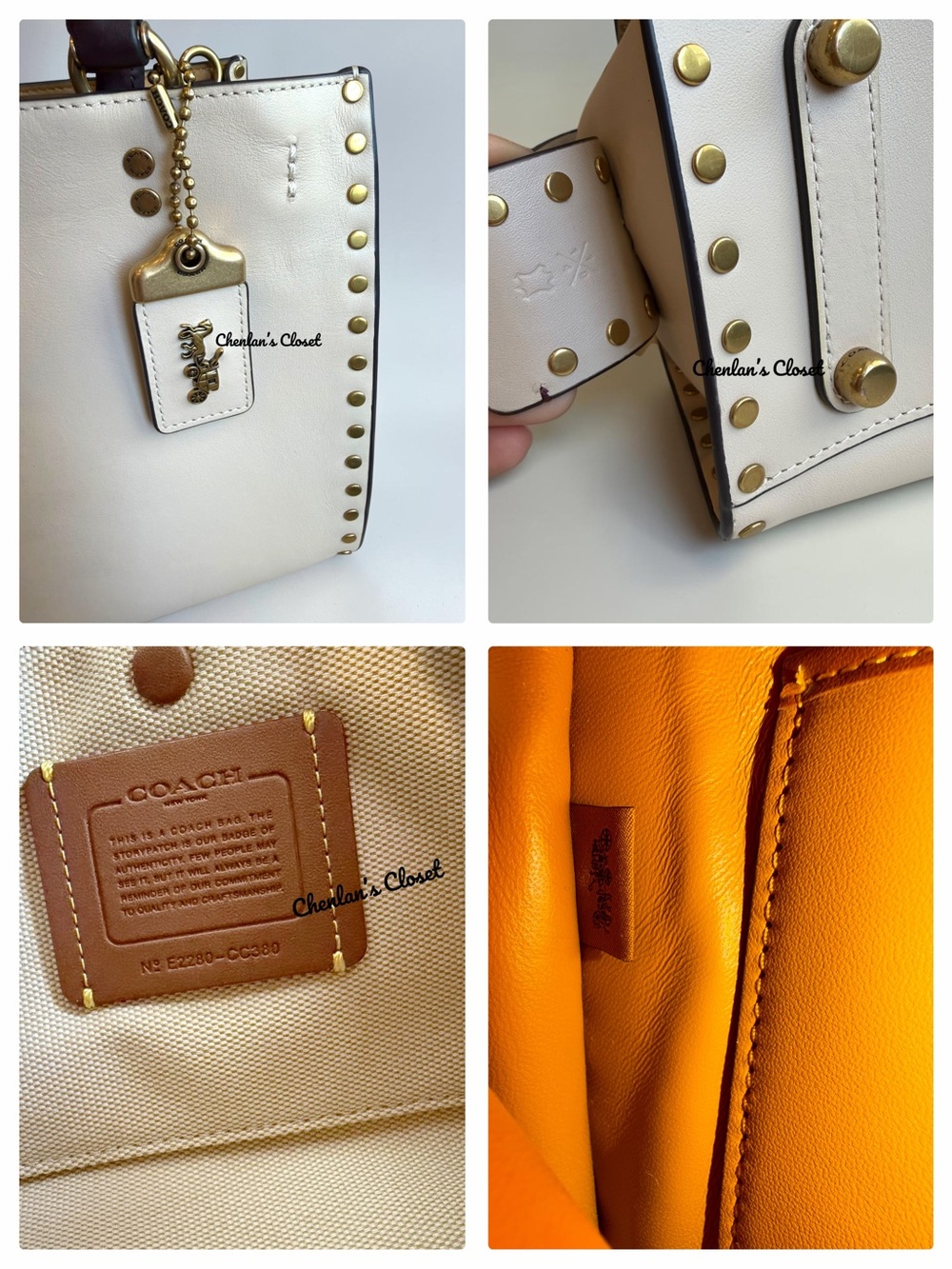 Coach Rogue 25 Studded and Dinosaur Charm Set - Picture 11 of 15